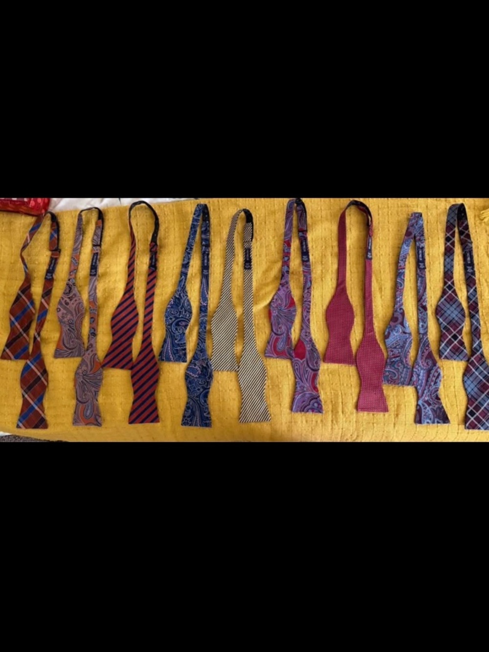 Daniel Cremieux Assorted Patterned Bow Ties - Red, Blue, Yellow